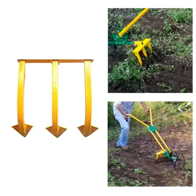 3 Tooth Tine Attachment for Manual Wheel Hoe